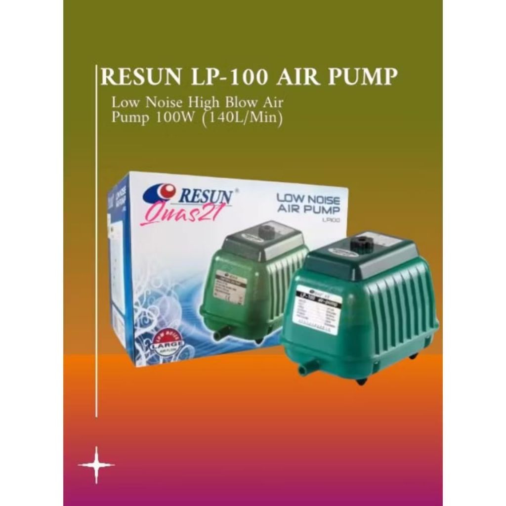 Resun LP-100 ปั๊มลมเป่าลมสูงเสียงรบกวนต่ํา 100W (140L/Min) | Shopee ...