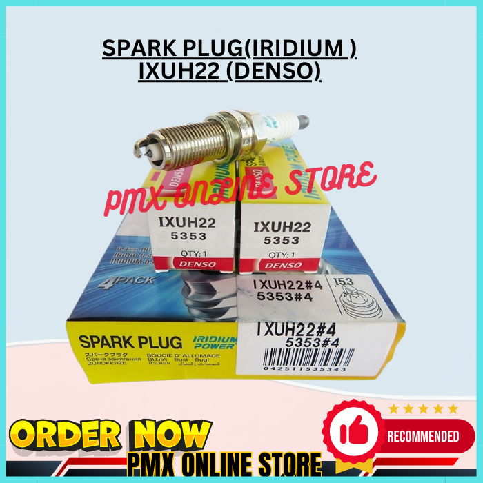 Perodua AXIA 1.0 BEZZA 1.0 SPARK PLUG (IRIDIUM) 1 ชุด 4 ชิ้น IXUH22 4 ...