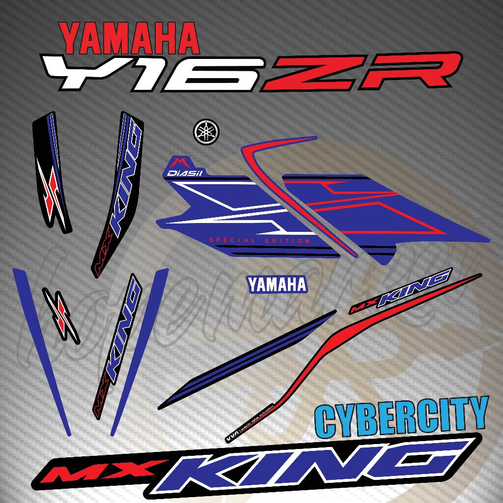 STRIPE MOTOR YAMAHA Y16 Y16ZR V1 V2 MX KING 155 CYBERCITY DESIGN ...