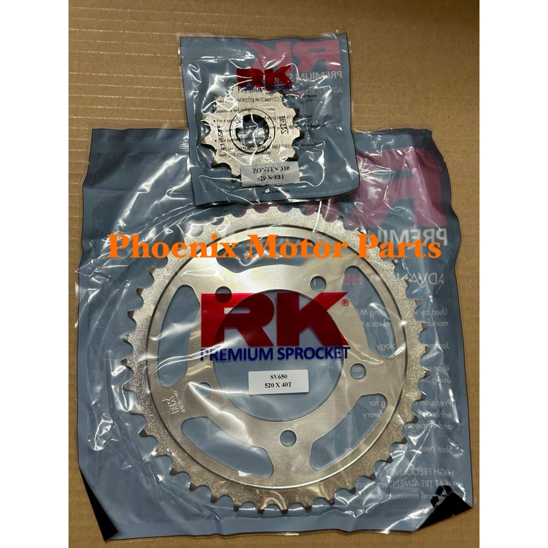 Suzuki GIXXER 250 GIXXER 250 Spocket RK 520 ด้านหน้าและด้านหลัง Spocket ...