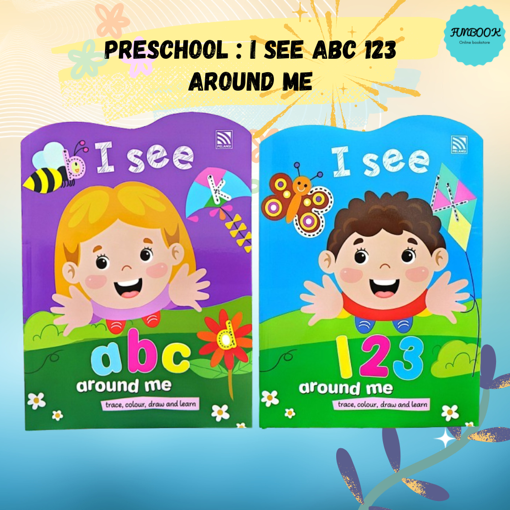 [FUNBOOK] ฉันเห็น abc 123 Around Me หนังสือกิจกรรมก่อนวัยเรียน Pelangi ...