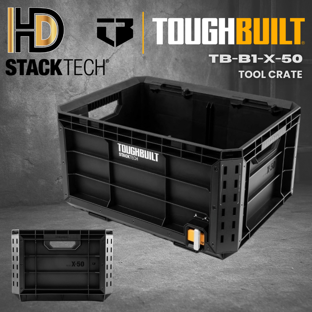 TOUGHBUILT STACKTECH Tool Crate / Heavy Duty STACKTECH กล่องเครื่องมือ ...