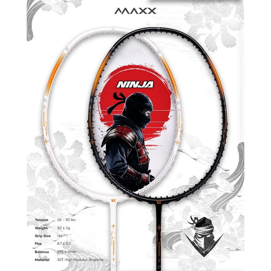 MAXX Racket - NINJA ( FOC COVER RACKAT ) | Shopee Thailand
