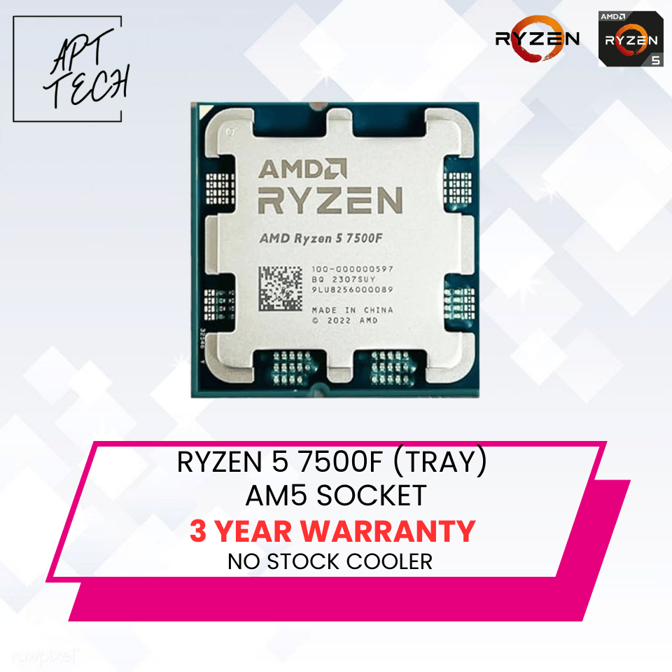 APTTECH AMD RYZEN 5 8400F/8700F/7500F/7600X/9600X/R7 7700/7700X/7800X3D ...