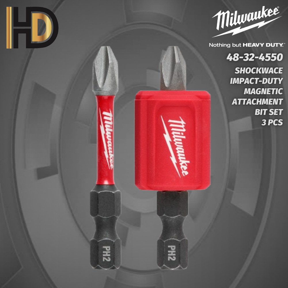 Guide D'entraînement Magnétique Milwaukee Shockwave – 3 Pouces, 1/4", Neuf
