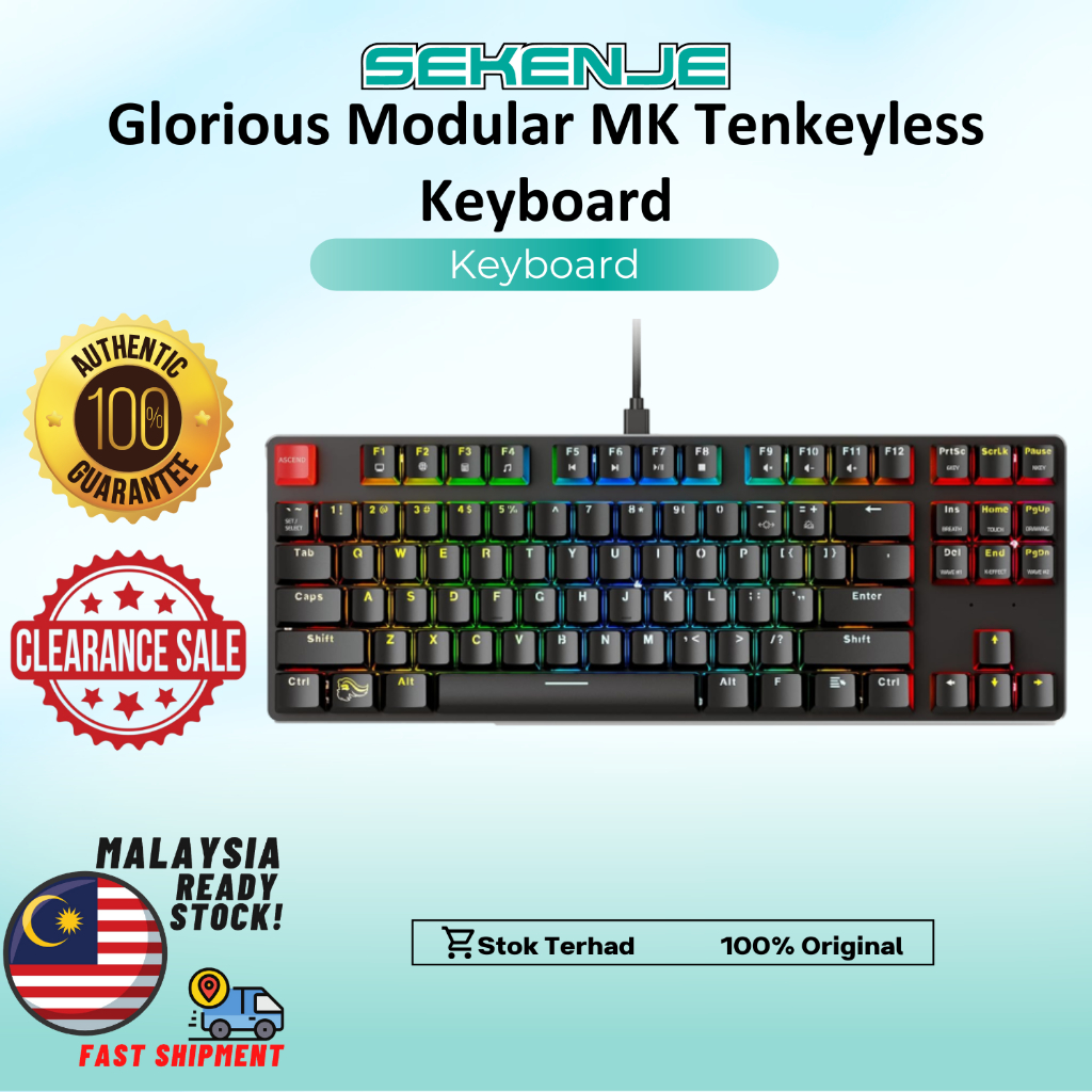 Glorious Modular MK RGB Compact / Full Size / 104 Key / Tenkeyless / 61 ...