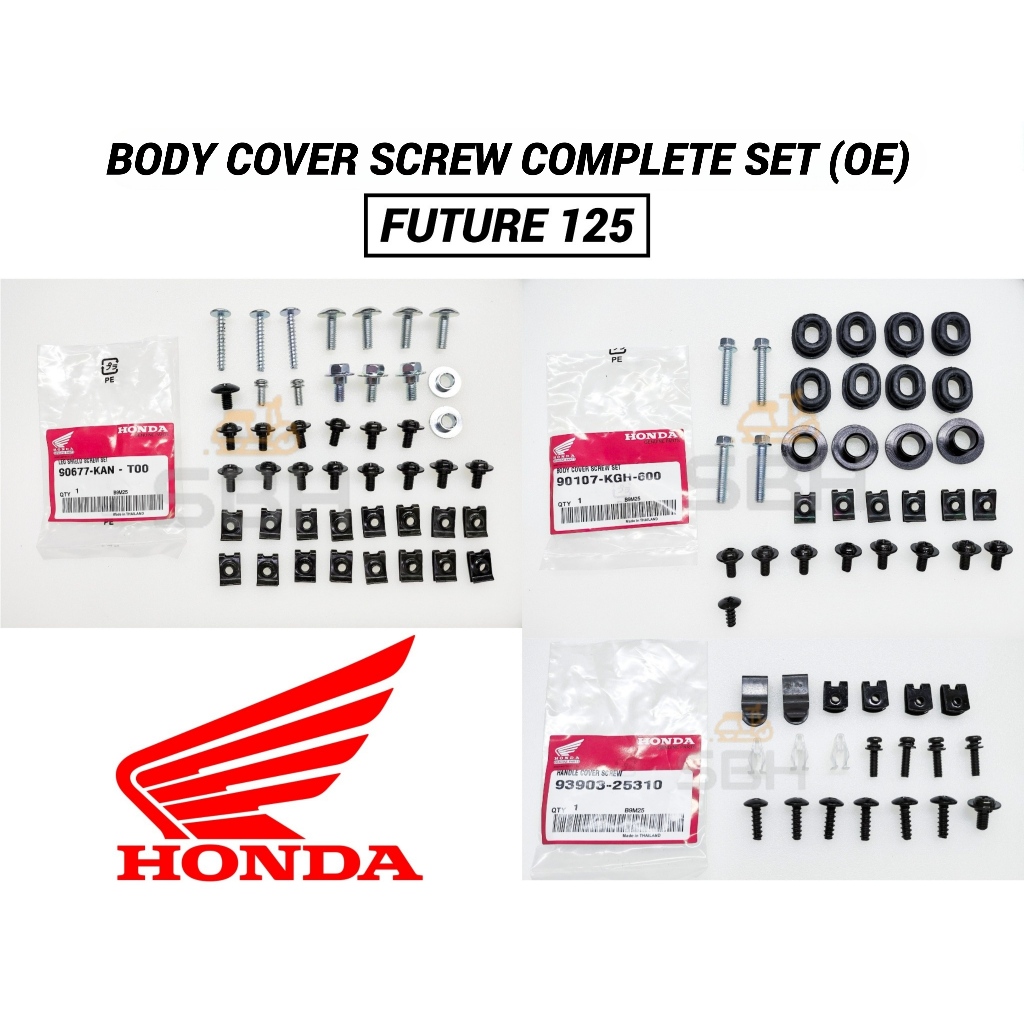 FUTURE 125 BODY COVER SCREW COMPLETE (OE) COVER SCREW FULL SET FULL ...