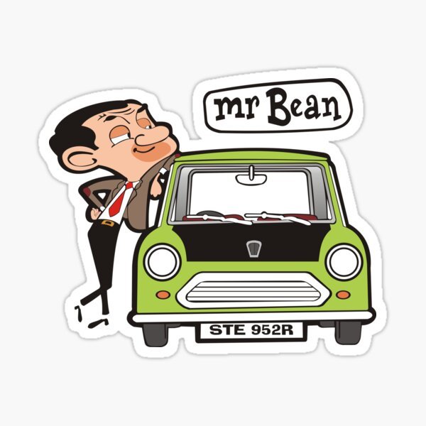 สติ๊กเกอร์การ์ตูน Mr Bean v1 | Shopee Thailand