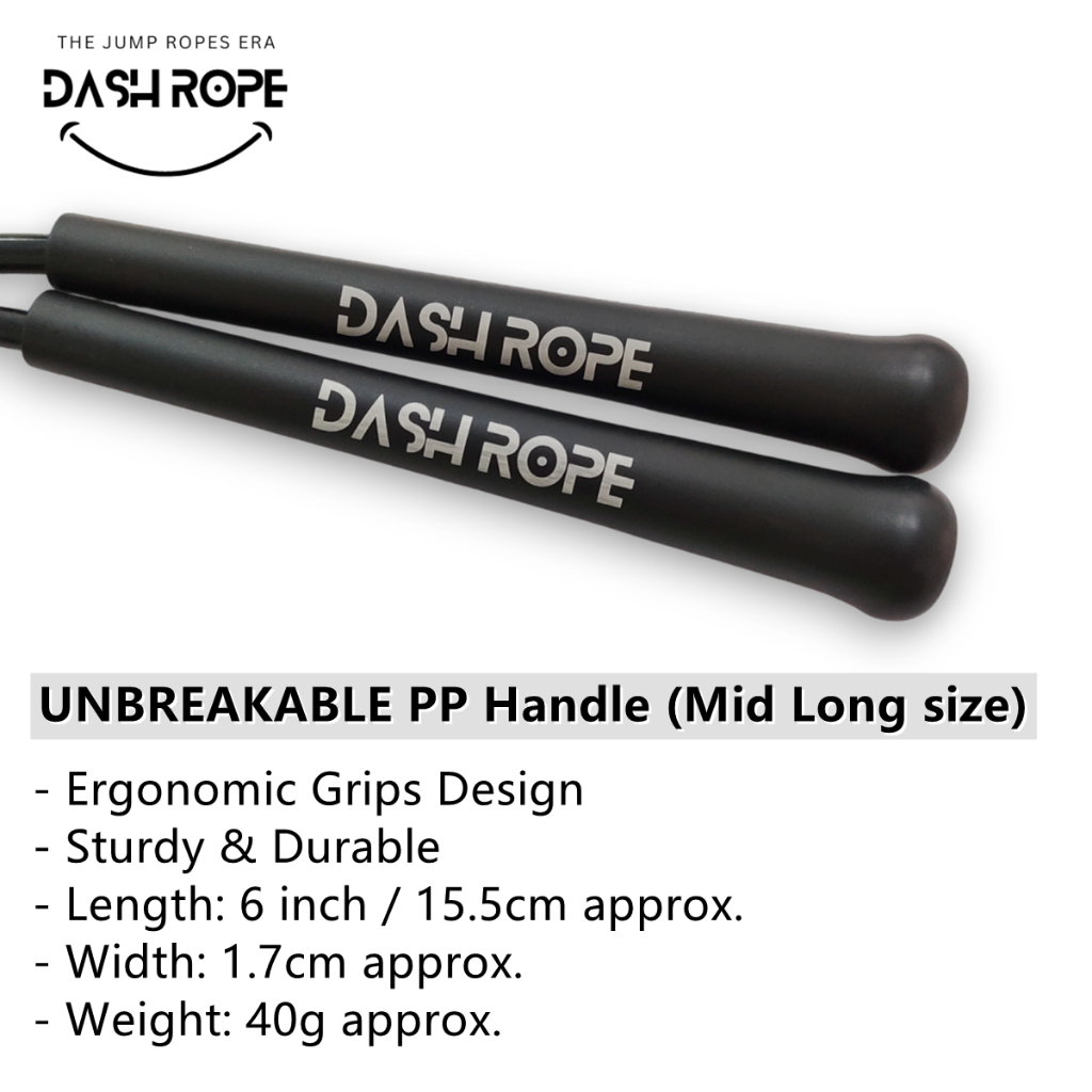 DASH ROPE 7 มม.Core เชือกกระโดดถ่วงน้ําหนัก PVC ฟิตเนส Heavy Skipping ...