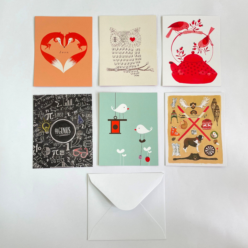Greennotes Note Greeting Bifold Cards with Envelope - Love ขอแสดงความ ...