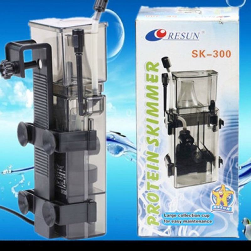 Resun Nano Protein Skimmer สําหรับ Marine Reef Coral Fish Aquarium Tank ... - Black Coral Aquarium Protein Skimmer