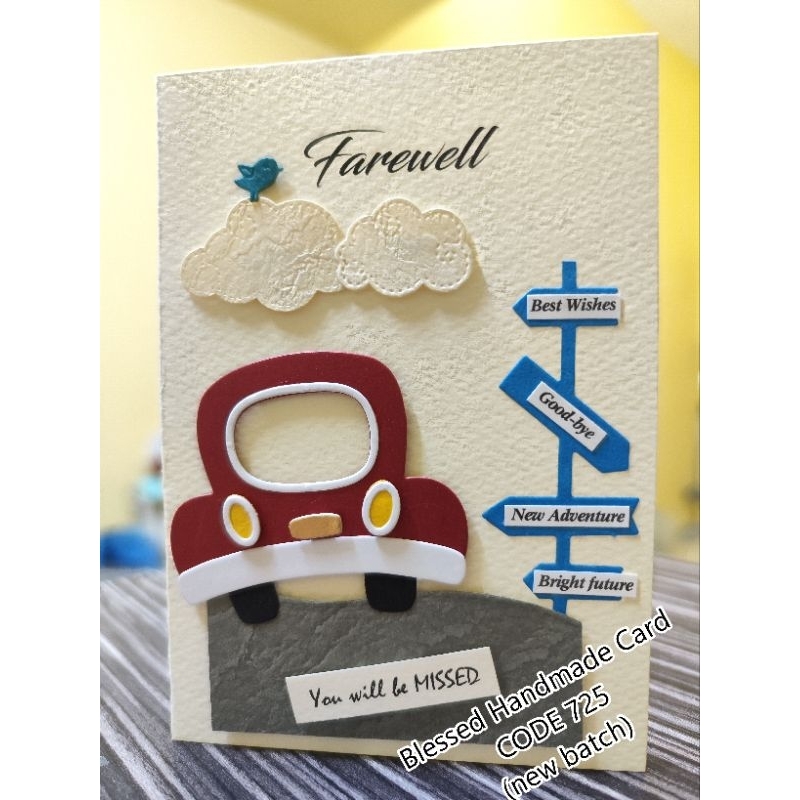 การ์ดทํามือ - Farewell / Goodbye / New advanture / miss you Card (การ์ด ...