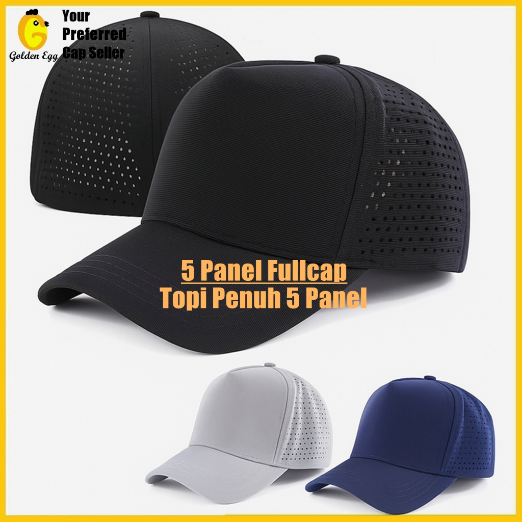 CAP482 คุณภาพระดับพรีเมียม 5 แผง Unisex Non-adjustable Plain เบสบอลหมวก ...