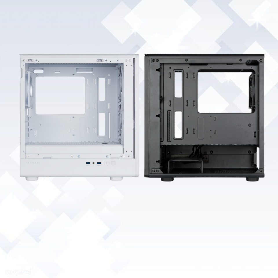 TECWARE TIMBER M TG Micro-ATX แผงประตู PC Casing MID TOWER MATX CASE สี ...