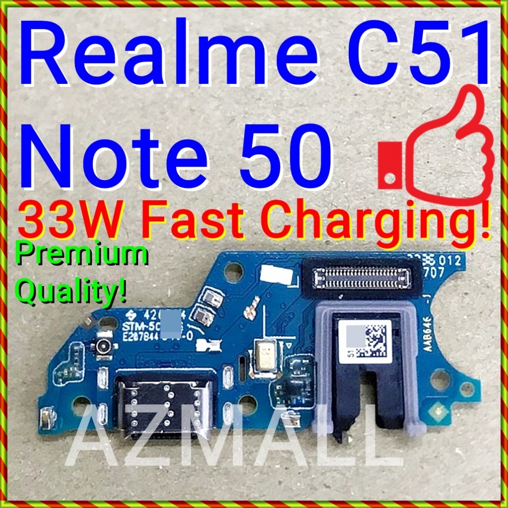 ใหม่พอร์ตชาร์จ FULL IC SUB Board MIC Ribbon Realme Note 50 C51 /RMX3834 ...