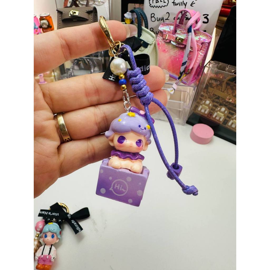 พวงกุญแจ Dimoo ทํามือ เกมWishLIVE shopee กล่องตาบอด 6 สี Yui key扣 ...