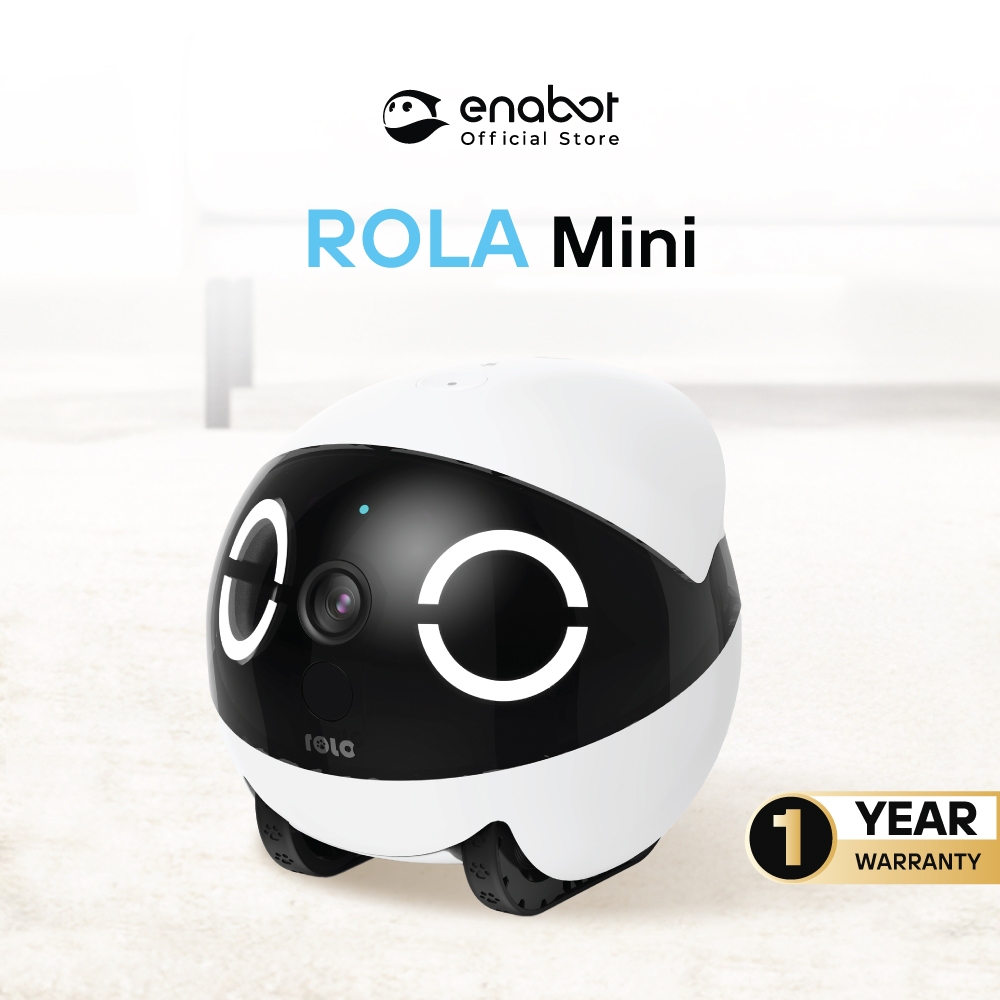 Enabot ROLA Mini 2K กล้องวงจรปิดหุ่นยนต์เคลื่อนย้ายได้ One-Touch Call ...