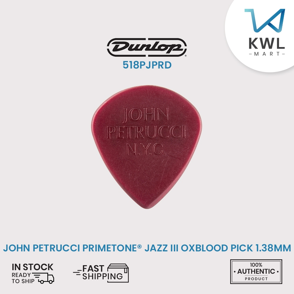 JIM DUNLOP Púas Primetone Jazz III Grip 1,40mm Saco de 3