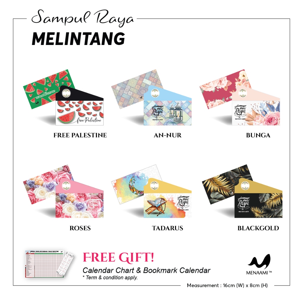 [ Duit Raya 2025 ] รุ่นพิเศษ Sampul Cantik Angpau Paket Money Sampul ...
