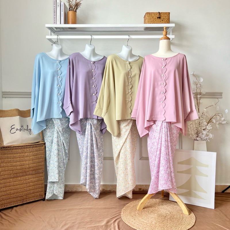 Hana Kurung Pario Raya 2025 Pario Set Baju Kurung Muslimah เสื้อผ้า ...