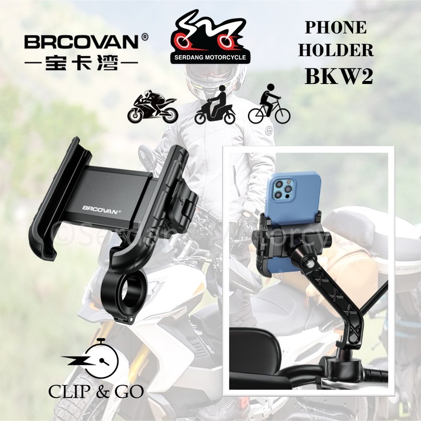 Brocvan BKW2 ที่วางโทรศัพท์ Quick Release Safety Clip Lock Pemegaang ...