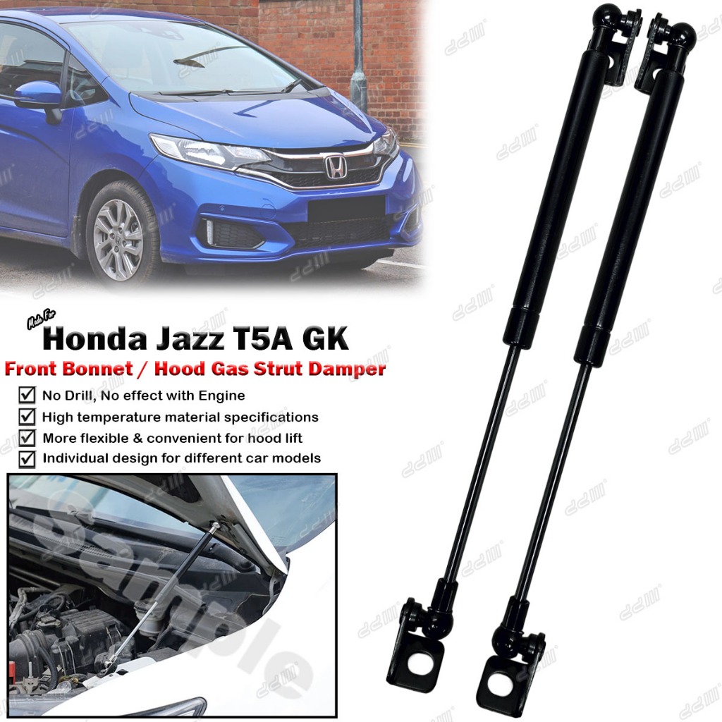 (2 ชิ้น) Honda Jazz T5A GK GK5 2014-2021 ด้านหน้า Bonnet Damper ยกแก๊ส ...