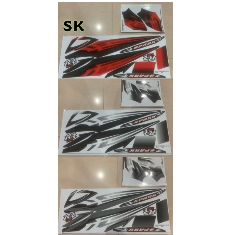 Yamaha LC135 V1 SPARK RR 135 STRIPE BODY STICKER STIKER 119 ...