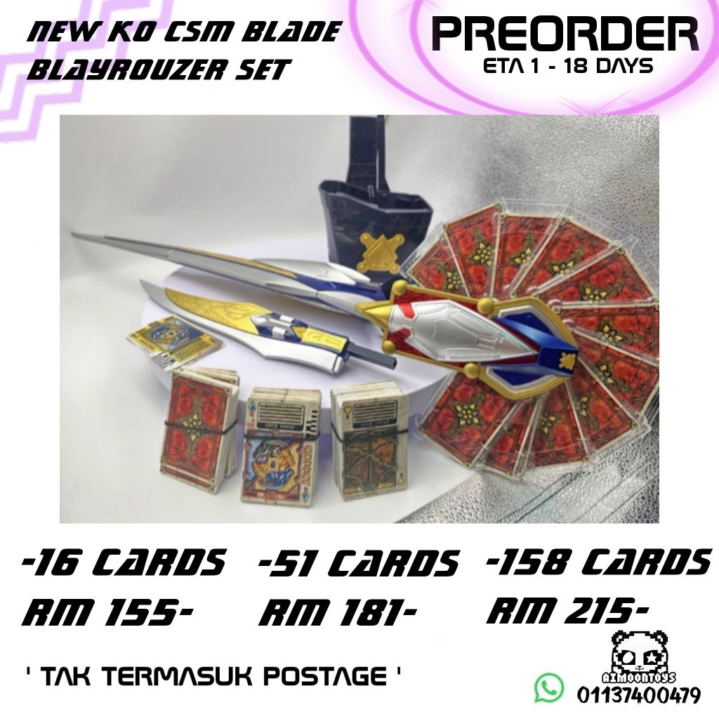 PREORDER ใหม่ KO CSM BlayRozer Blayrouser Rousser Rouzer SET Kamen ...