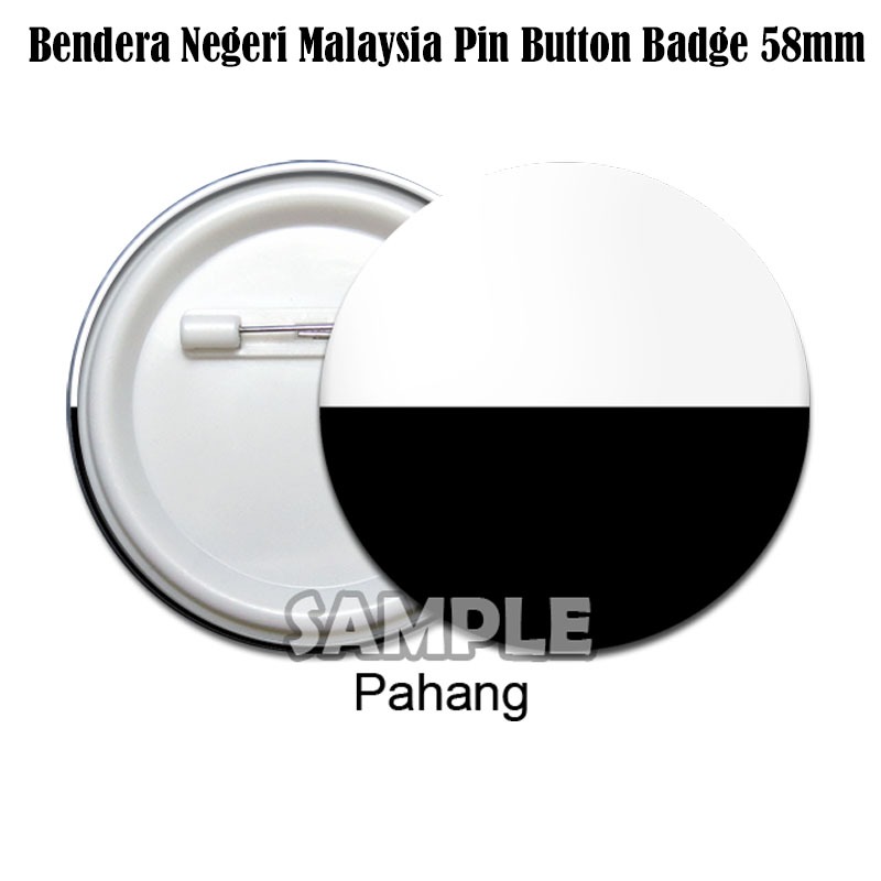 Bendera & Bendera Negeri-Negeri Lain States Flag Pin Button Badge 58mm ...