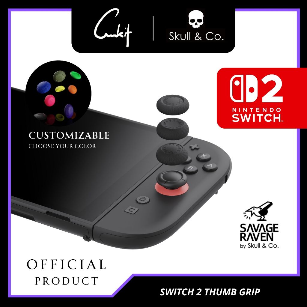 Skull & Co Thumb Grip Set สําหรับ Nintendo SWITCH 2 | Shopee Thailand