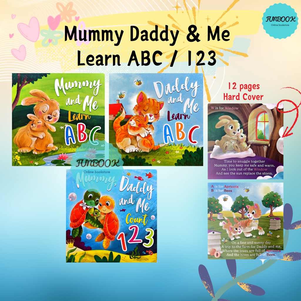 [FUNBOOK] Follow Daddy Mummy & Me Learn ABC Count 123 ปกแข็ง Mind to ...