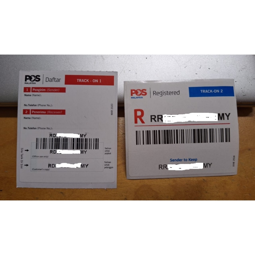 Pos Daftar Prabayar Prepaid Register Sticker - International Mail ...
