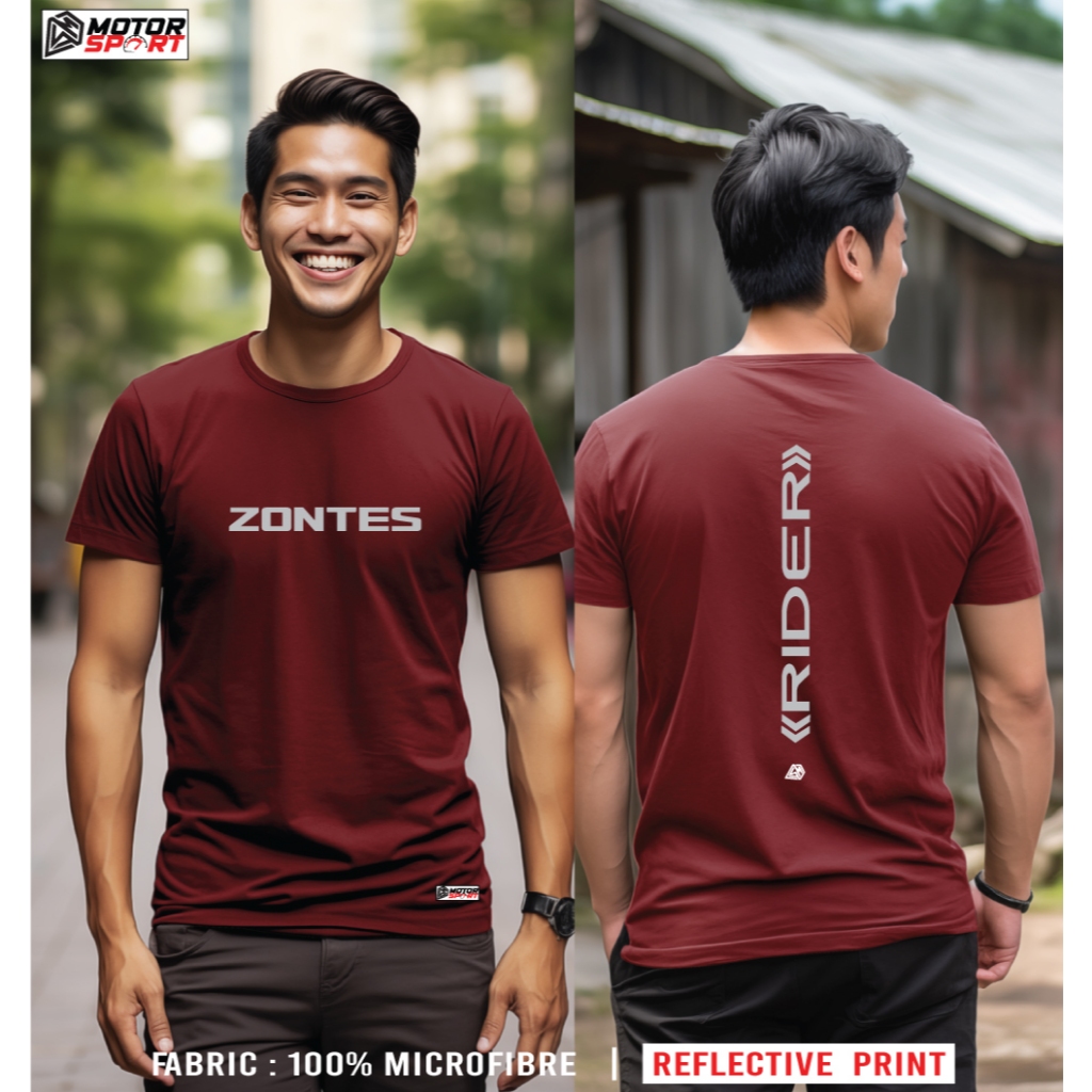 ZONTES Logo TShirt / jersey TShirt ZONTES motocycles Rider | Shopee ...