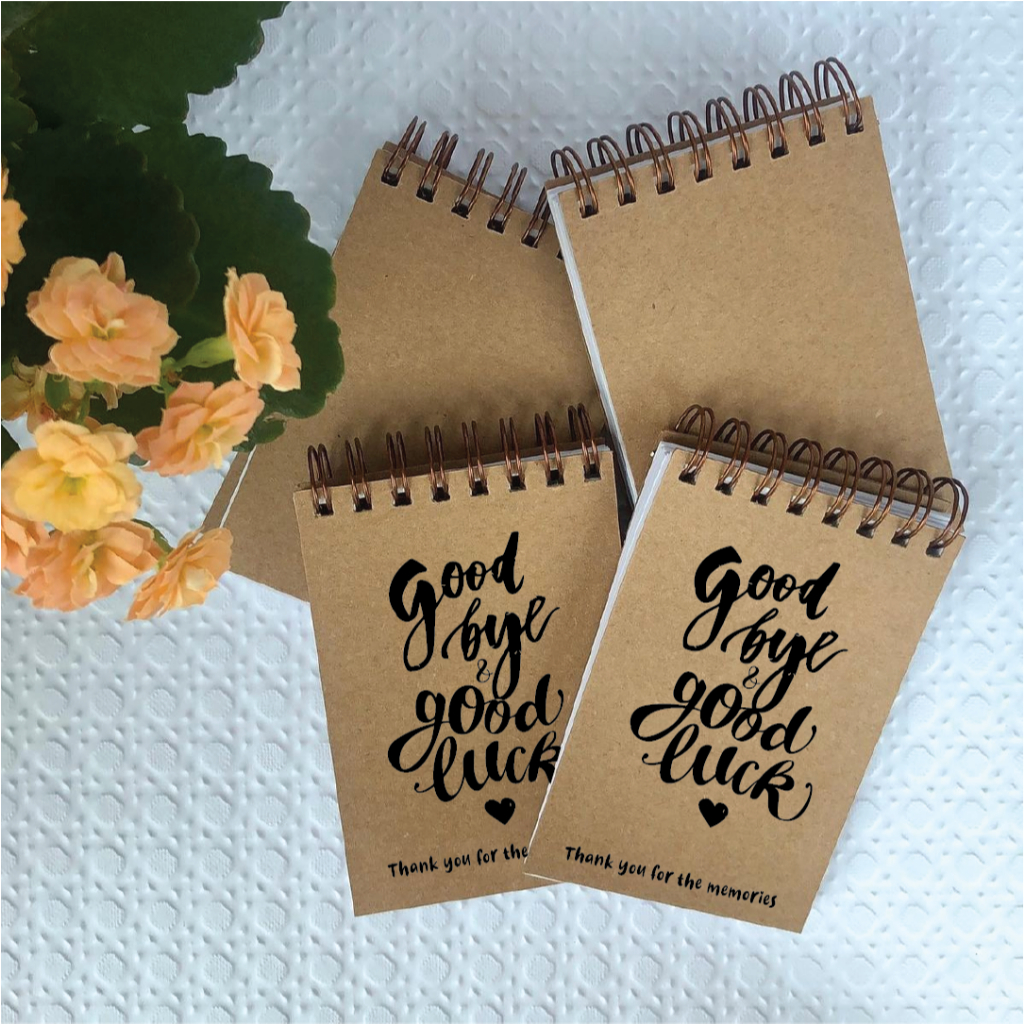 A7 80pgs Farewell Notebook / Goodbye / Mini Notebook / Doorgift ...