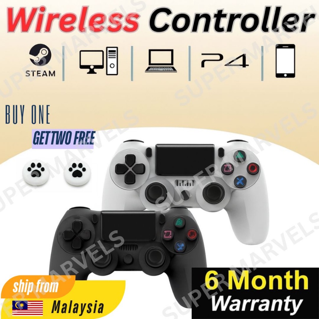 Pc ไร้สายบลูทูธเกม Controller จอยสติ๊กสําหรับ PC Ps4 Dualshock 4 Ds4 ...