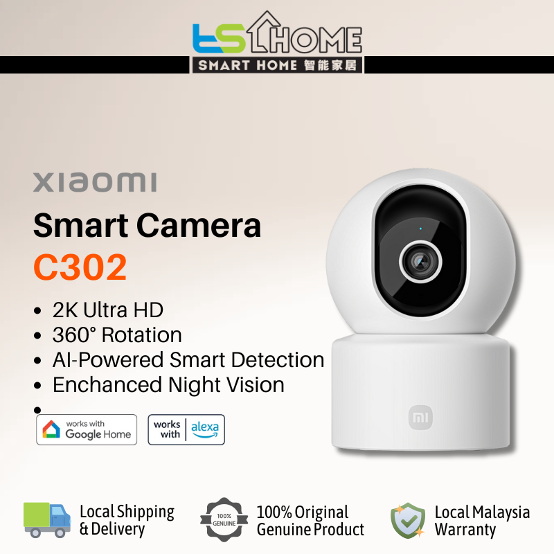 กล้องอัจฉริยะ Xiaomi C302 - 3MP UHD Wi-Fi คุณภาพสูง 6 | Shopee Thailand