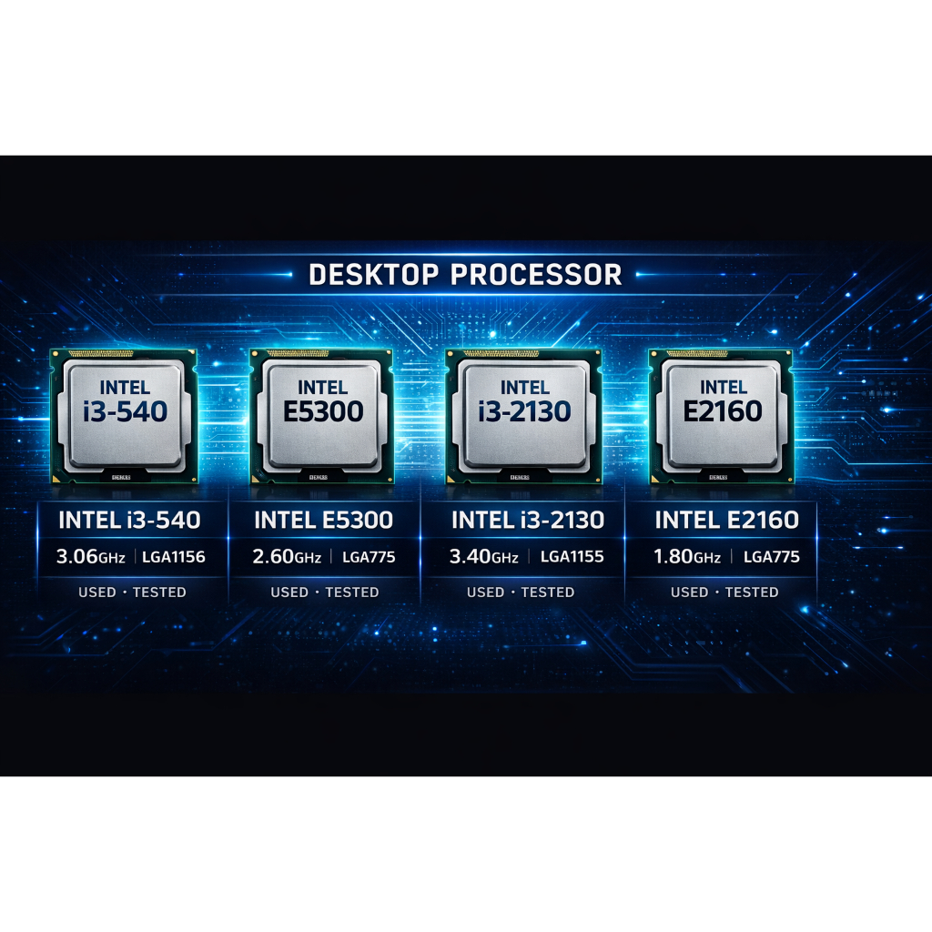CPU มือสองสําหรับโปรเซสเซอร์เดสก์ท็อป Intel LGA775 / LGA1155 / LGA1156 ...