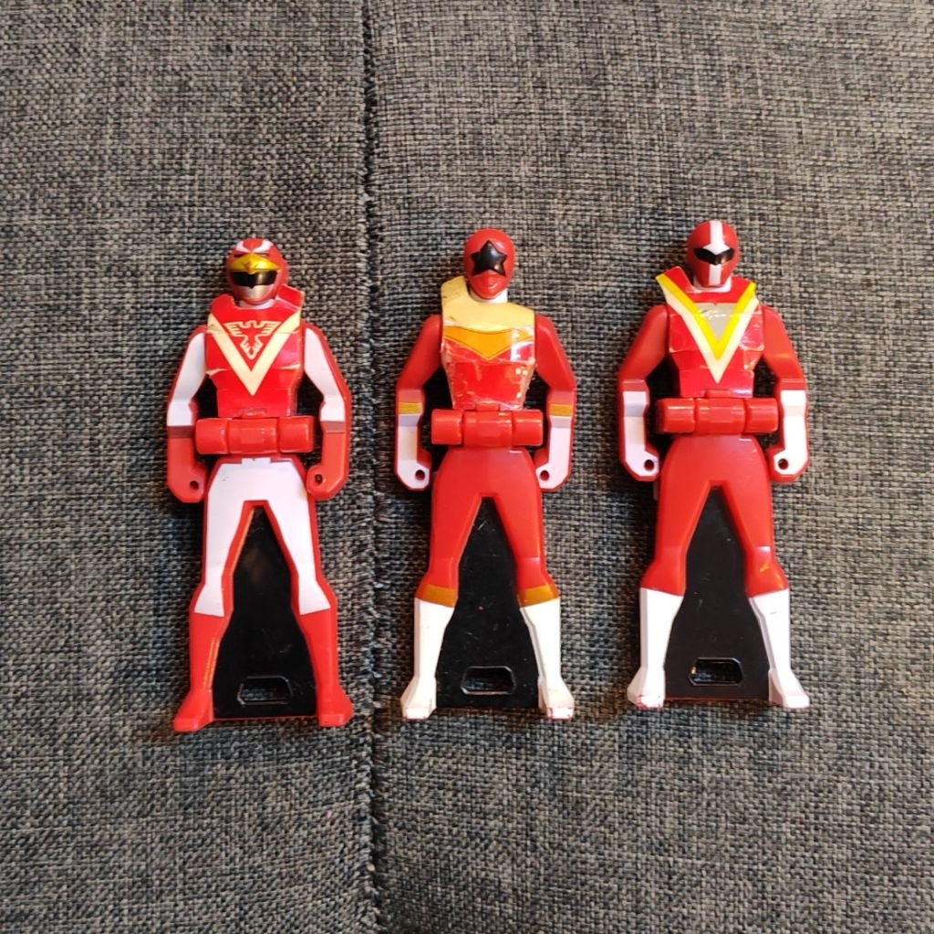 USED BANDAI SET 3x GP Liveman + Ohranger + Fiveman Ranger Key Keys ...