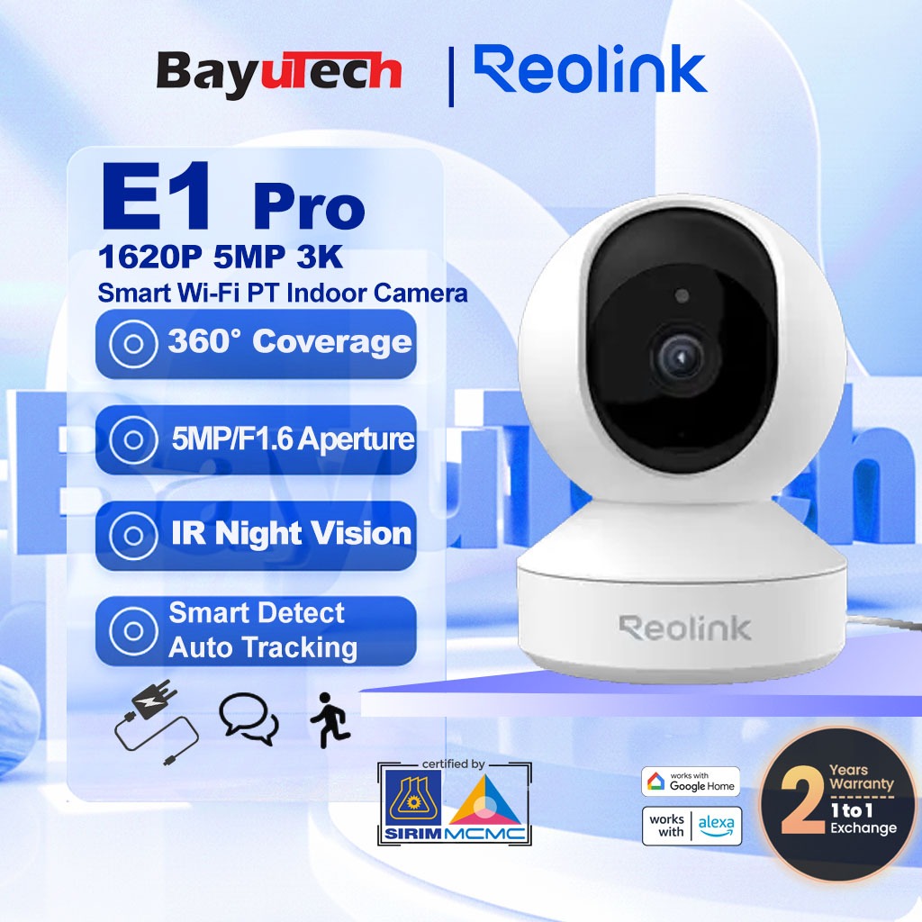 Reolink E1 E1 Pro 5MP V3 E1 ZOOM E1 กลางแจ้ง (V2) Dual Band WI-FI