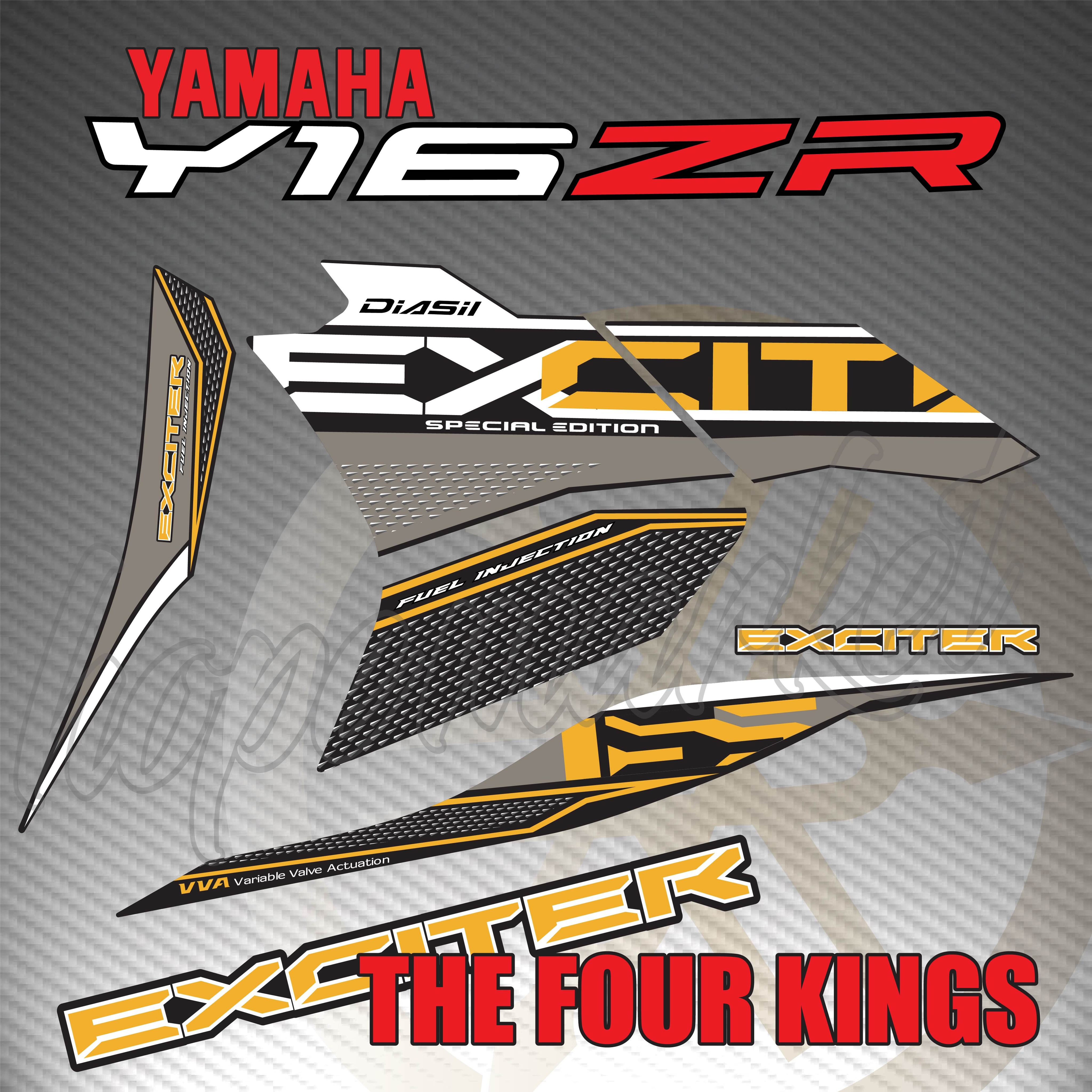 Stripe MOTOR YAMAHA Y16 Y16ZR EXCITER 155 (18) THE FOUR KINGS CUSTOM ...