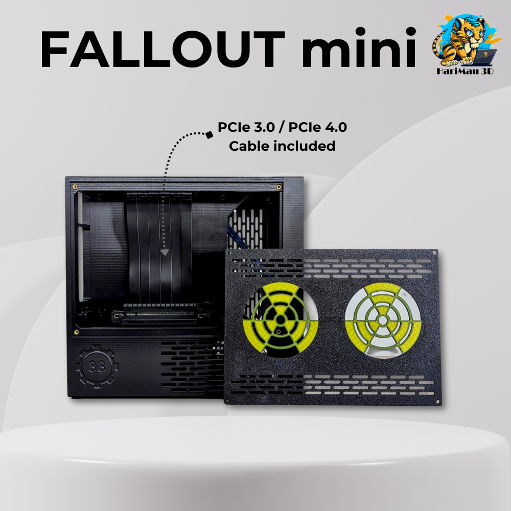 [ Fallout Mini ] เคส ITX ( 9.3L / 900g / SFX หรือ SFX-L / พิมพ ์ ลาย ...