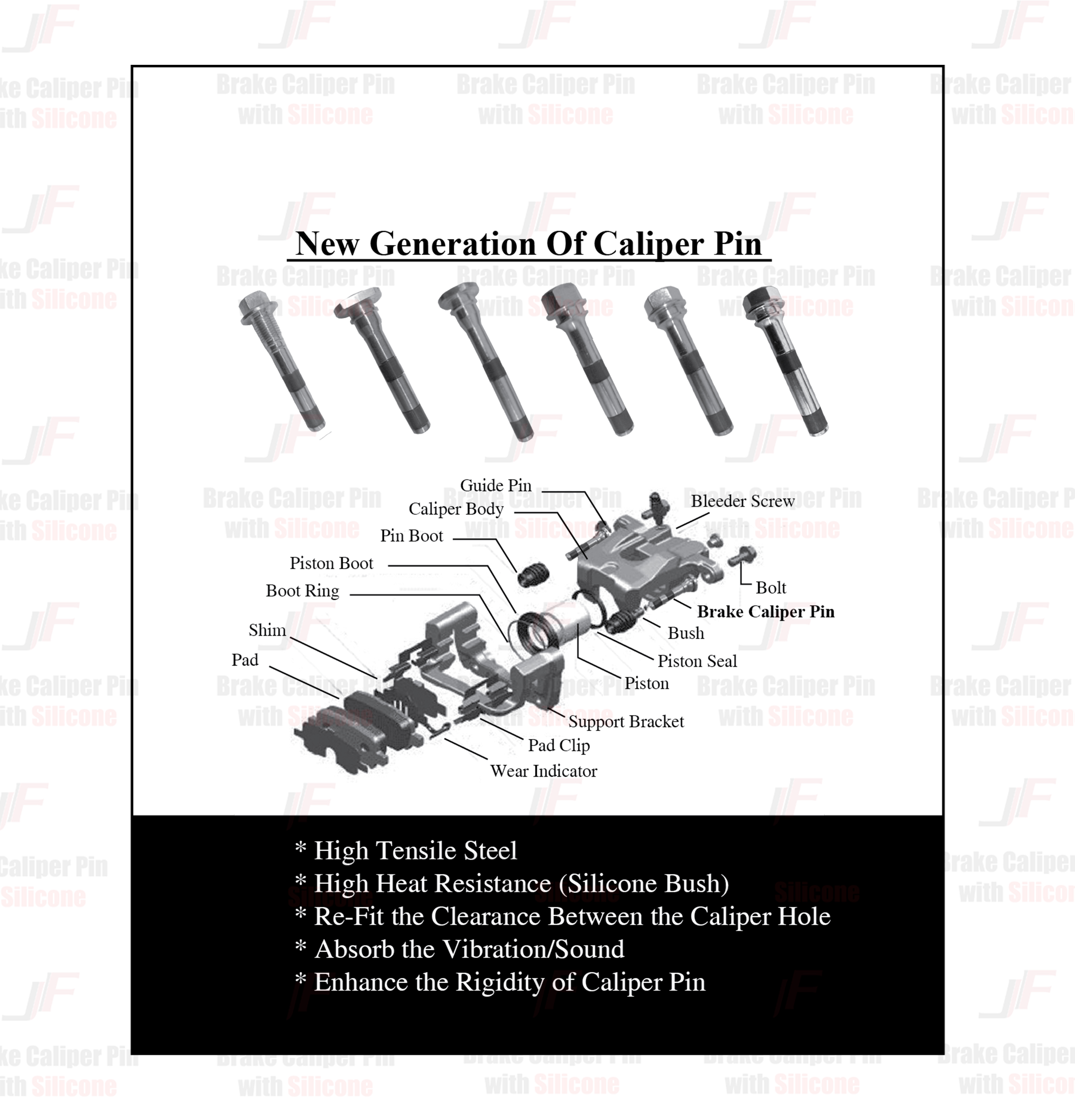 Jf Caliper pin (2008-2019)( Exora CPS / Proton Exora / Exora Bold ...