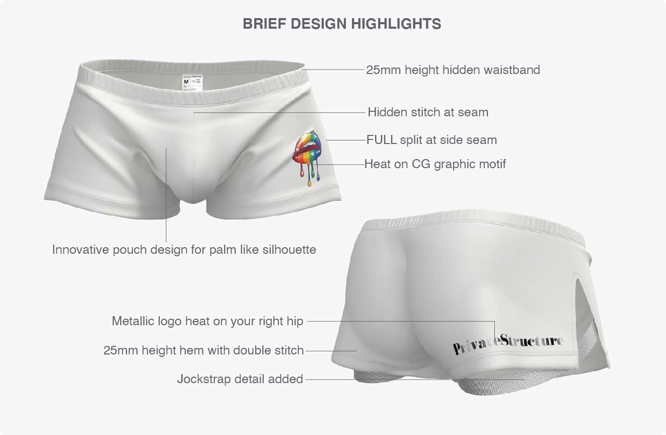 โครงสร้างส่วนตัวผู้ชายชุดชั้นในโหลด My Mouth High Split Boxer (พร้อม ...