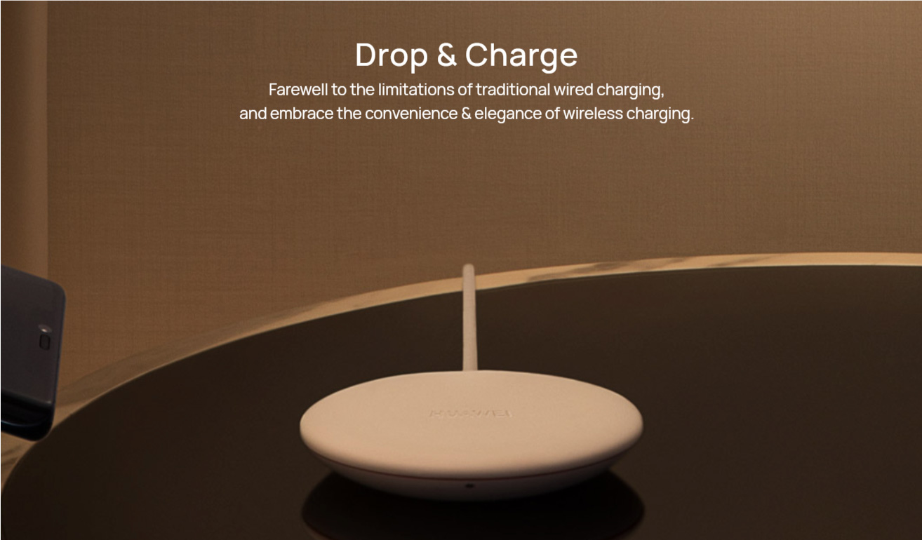 HUAWEI Wireless Charger 15W Max [Wireless Quick Charge พร้อมอะแดปเตอร์ ...