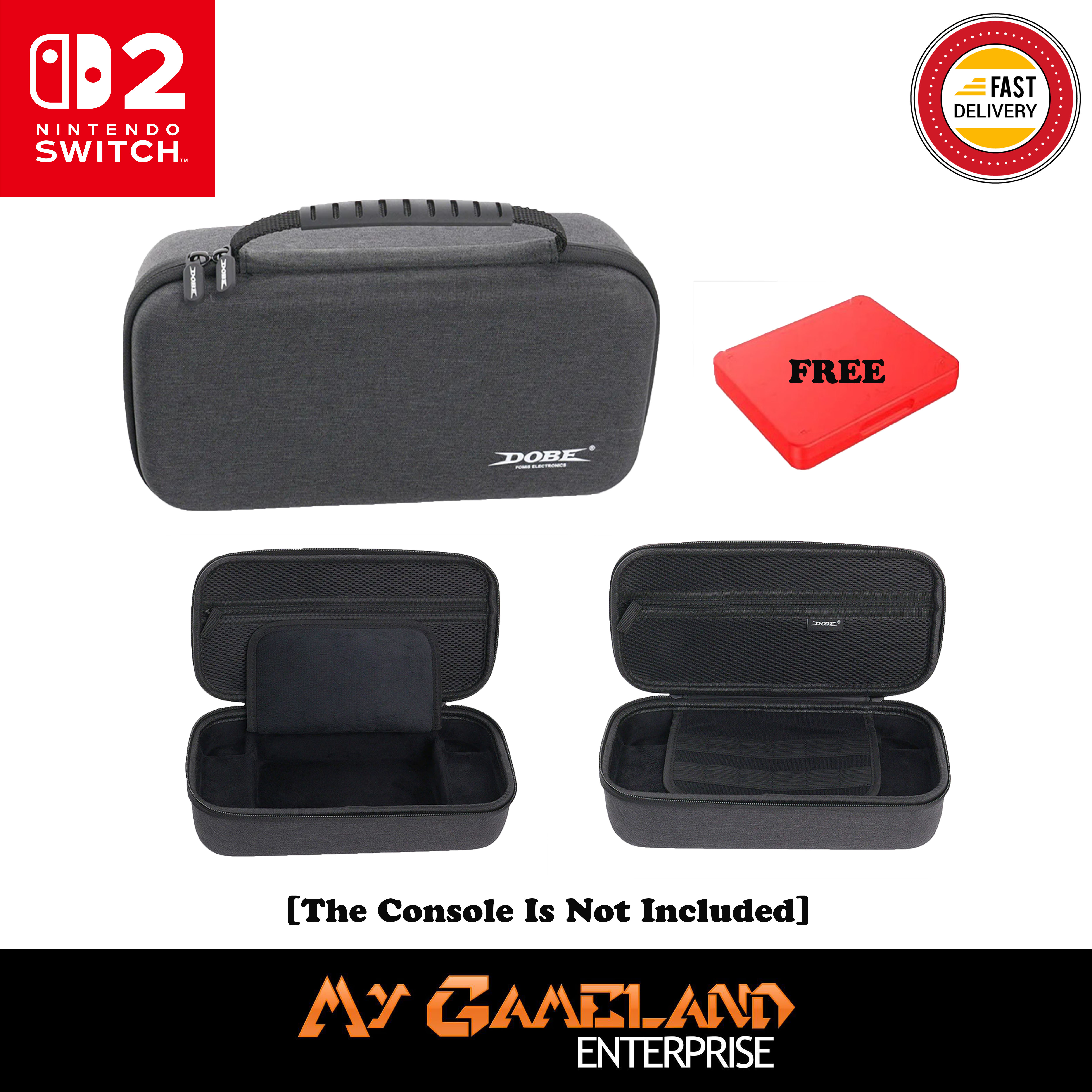 DOBE Nintendo Switch 2 NSW2 EVA Large Storage Case Pouch Free Game Card ...