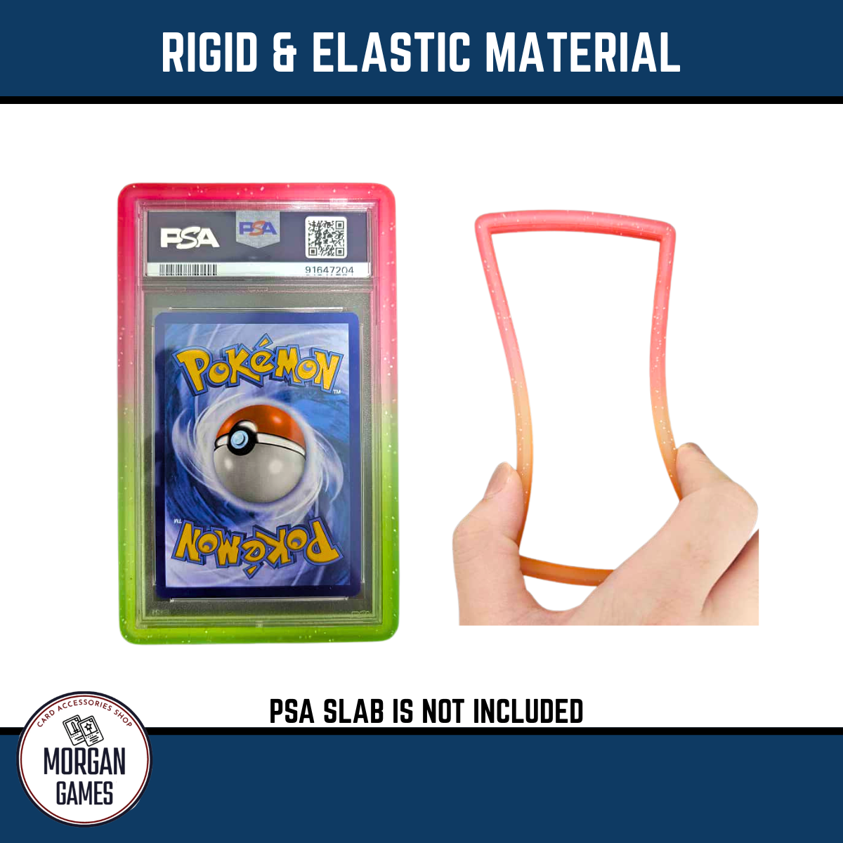 Morgan Games Hard Pokemon Slab Guard – PSA Slab Bumper Protector Drop ...