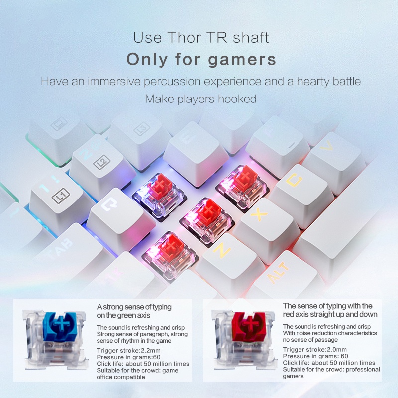 thunderobot-kg3104-rgb-คีย์บอร์ดเกมมิ่ง-มีสาย-usb-104-คีย์-สวิตช์สีฟ้า-สวิตช์สีแดง-คีย์บอร์ดสีขาว-คีย์บอร์ดเล่นเกม