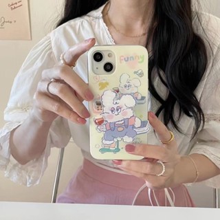 เคสโทรศัพท์มือถือ ลายการ์ตูนกระต่าย สําหรับ iPhone 11 12 12pro 12promax 13 13pro 13promax 14 14pro 14promax