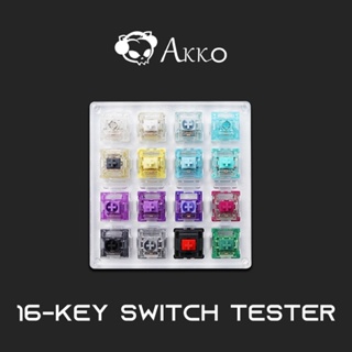 【พร้อมส่ง】Akko X MonsGeek เครื่องทดสอบสวิตช์อะคริลิค 16 คีย์ พร้อมฝาครอบกันฝุ่น สําหรับ MonsGeek M1 MonsGeek M2 MonsGeek MG75 MonsGeek 108W