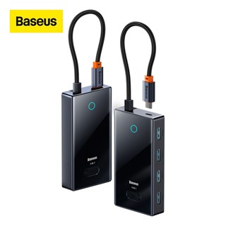 Baseus อะแดปเตอร์ฮับ Type-C 4 พอร์ต USB Type C เป็น USB 3.0 สําหรับ MacBook Pro iPad